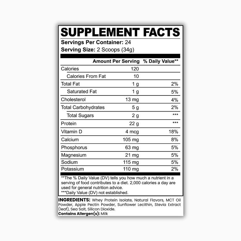 iHealthBrand Whey Protein Isolate Vanilla